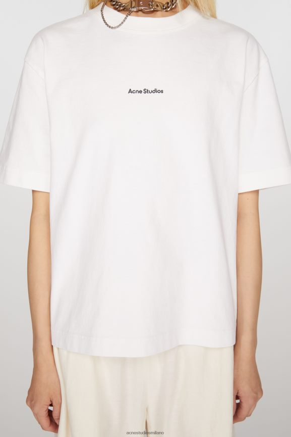 Acne Studios maglietta con logo abbigliamento bianco ottico 0N8X201