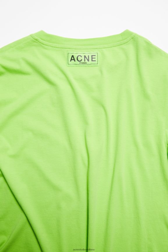 Acne Studios maglietta stampata abbigliamento verde intenso 0N8X1092