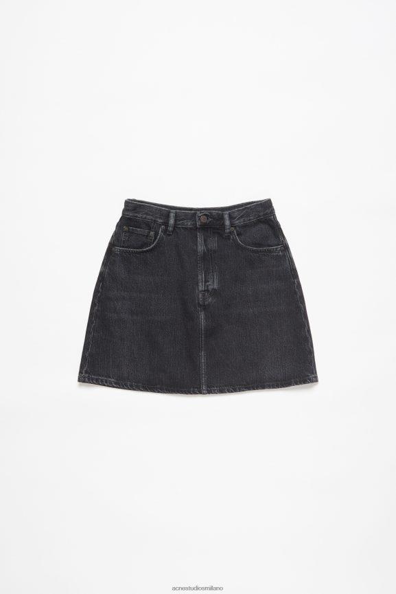 Acne Studios Gonna di jeans abbigliamento nero 0N8X253