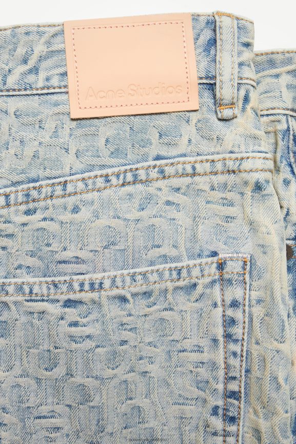 Acne Studios minigonna di jeans abbigliamento blu/beige 0N8X256