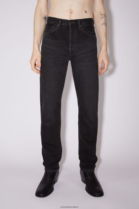 Acne Studios jeans dalla vestibilità regolare -1996 abbigliamento nero 0N8X1146