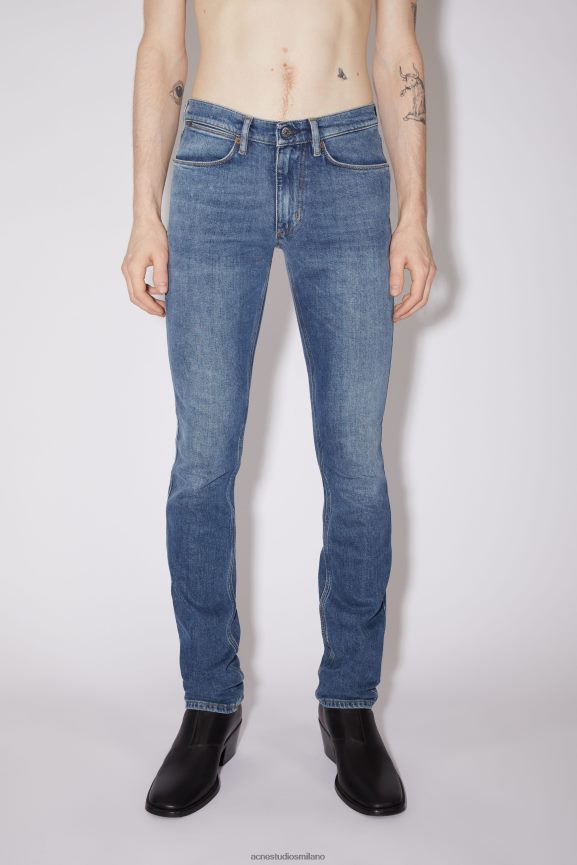 Acne Studios jeans slim fit - max abbigliamento metà blu 0N8X1210