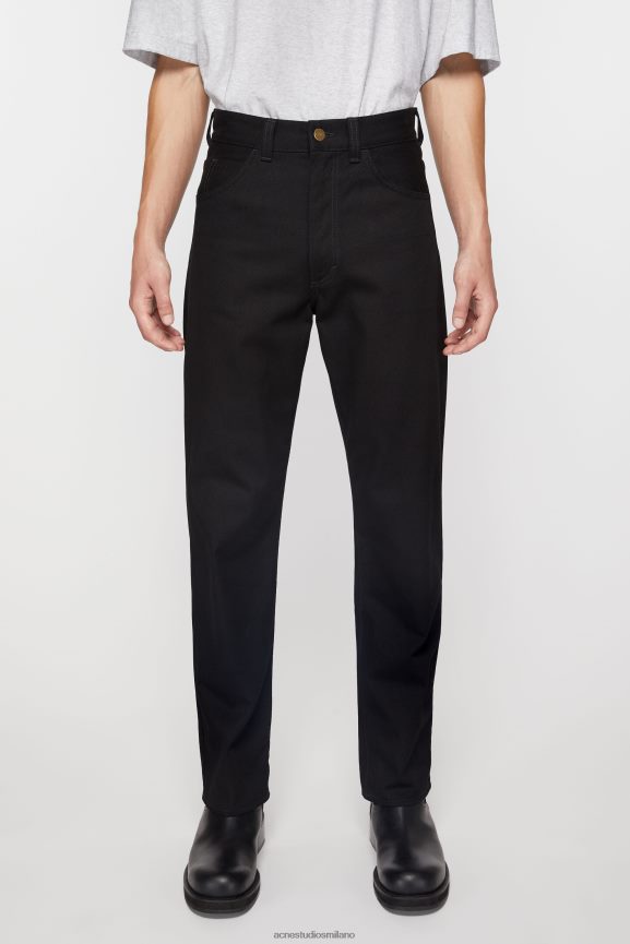 Acne Studios jeans vestibilità regolare - 1950 abbigliamento tutto nero 0N8X1203