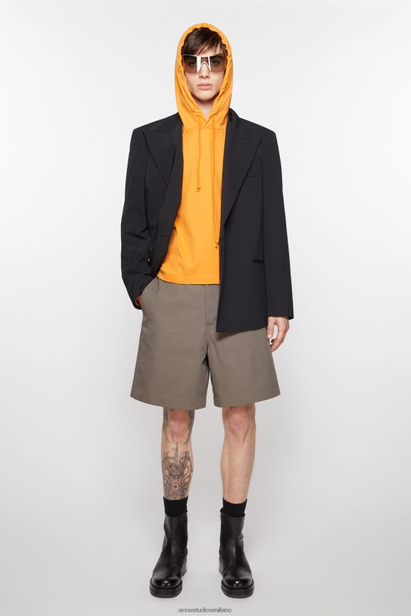 Acne Studios pantaloncini dalla vestibilità regolare abbigliamento marrone nocciola 0N8X1072