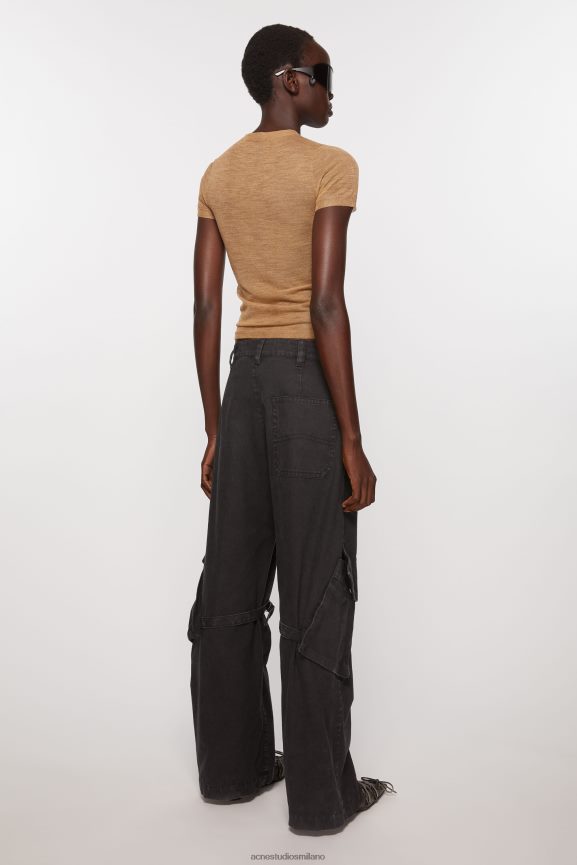 Acne Studios pantaloni cargo abbigliamento Grigio Antracite 0N8X305