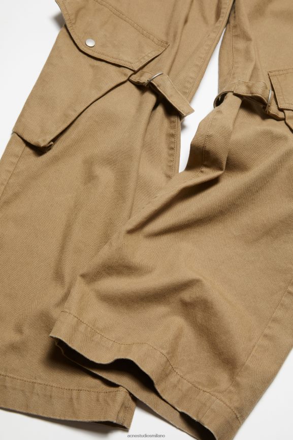 Acne Studios pantaloni cargo abbigliamento beige freddo 0N8X307