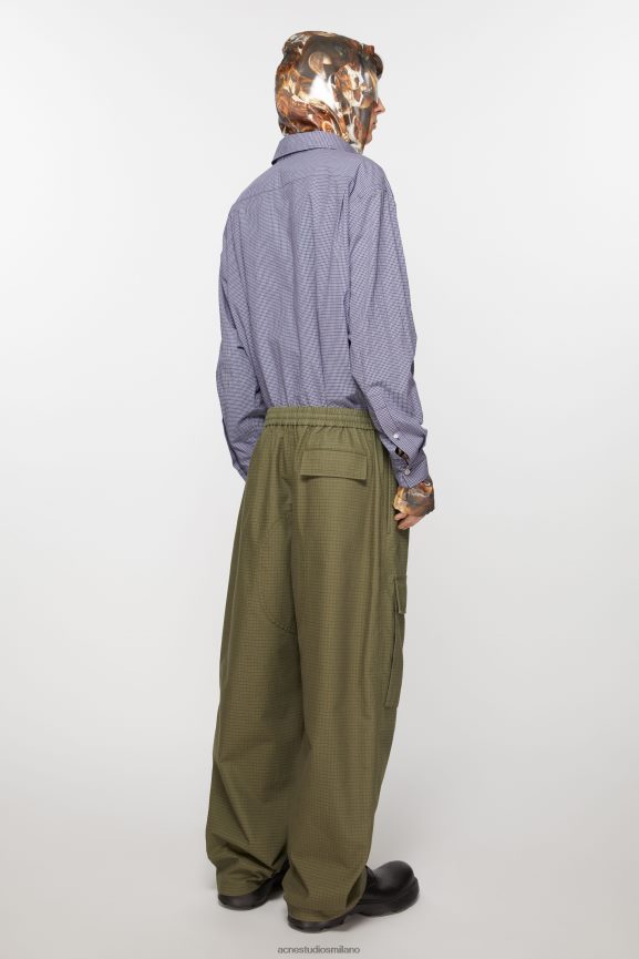 Acne Studios pantaloni cargo abbigliamento verde oliva 0N8X1097