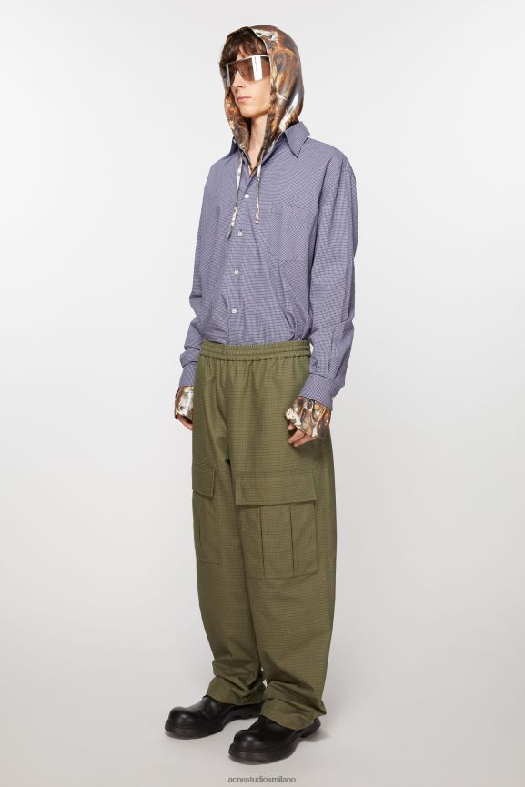 Acne Studios pantaloni cargo abbigliamento verde oliva 0N8X1097