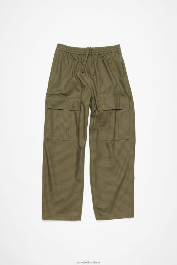 Acne Studios pantaloni cargo abbigliamento verde oliva 0N8X1097