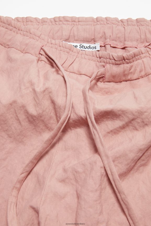 Acne Studios pantaloni casual abbigliamento rosa antico 0N8X294