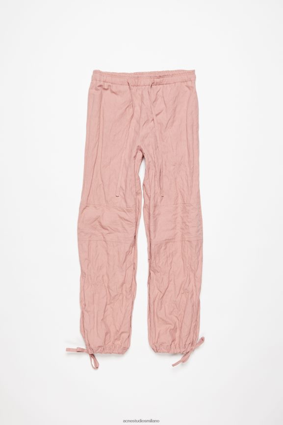 Acne Studios pantaloni casual abbigliamento rosa antico 0N8X294