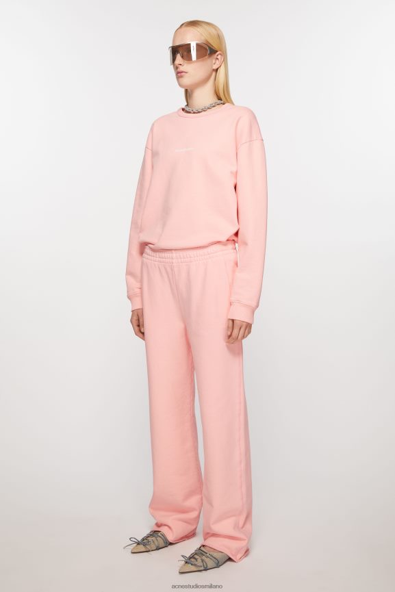 Acne Studios pantaloni della tuta abbigliamento rosa pallido 0N8X298