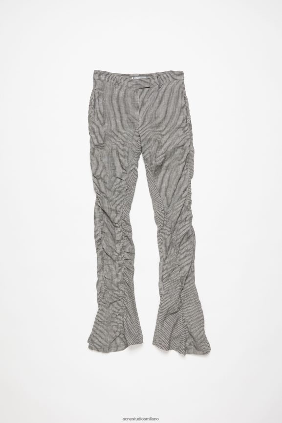 Acne Studios pantaloni fluidi abbigliamento grigio melange 0N8X300