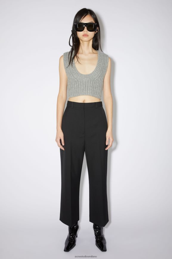 Acne Studios pantaloni in misto lana abbigliamento nero 0N8X406