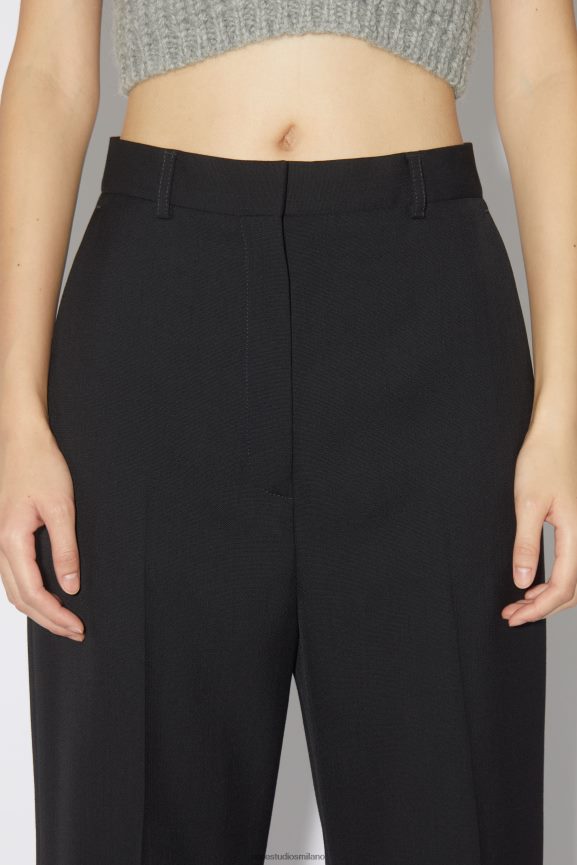 Acne Studios pantaloni in misto lana abbigliamento nero 0N8X406