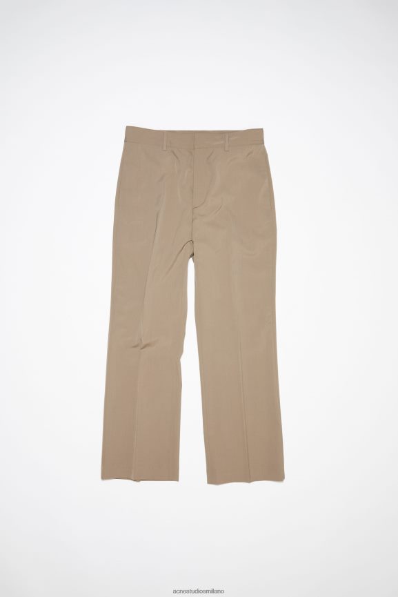 Acne Studios pantaloni su misura abbigliamento grigio fango 0N8X1063