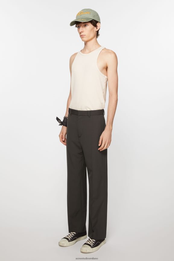 Acne Studios pantaloni su misura abbigliamento marrone cacao 0N8X1041