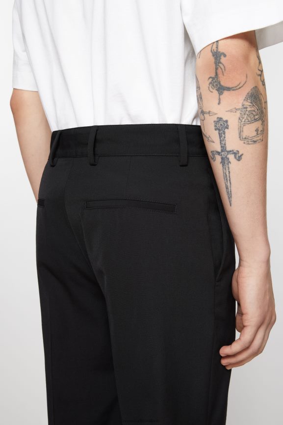 Acne Studios pantaloni su misura abbigliamento nero 0N8X1034