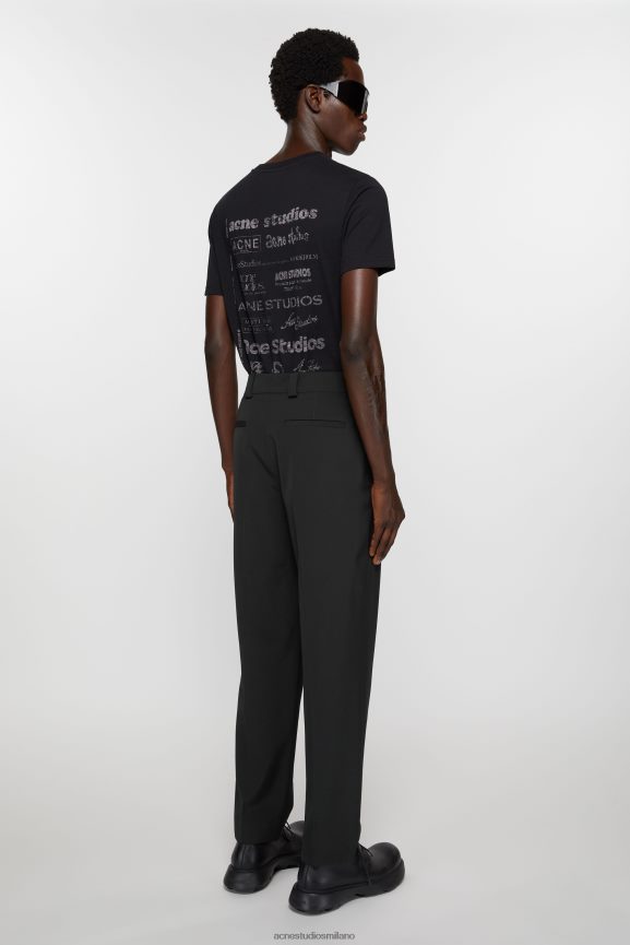 Acne Studios pantaloni su misura abbigliamento nero 0N8X1038