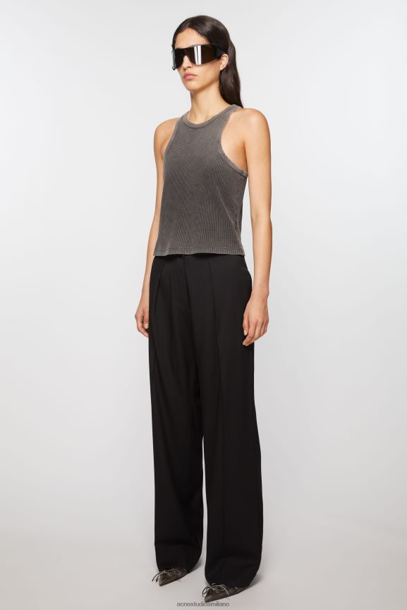 Acne Studios pantaloni su misura abbigliamento nero 0N8X287