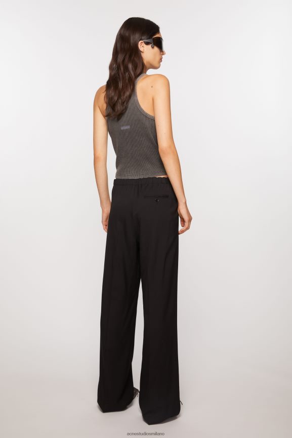 Acne Studios pantaloni su misura abbigliamento nero 0N8X287